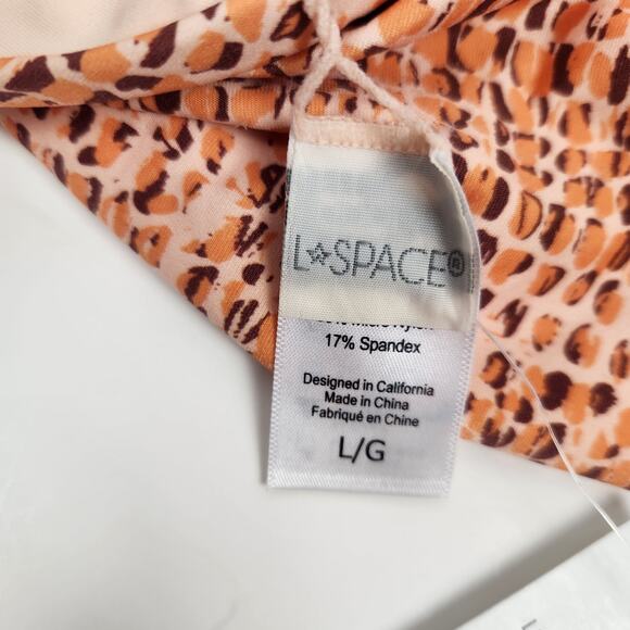 L*Space Desi Classic Bottom Bikini in Wild Bunch Orange Size Large NWT - Picture 6 of 6